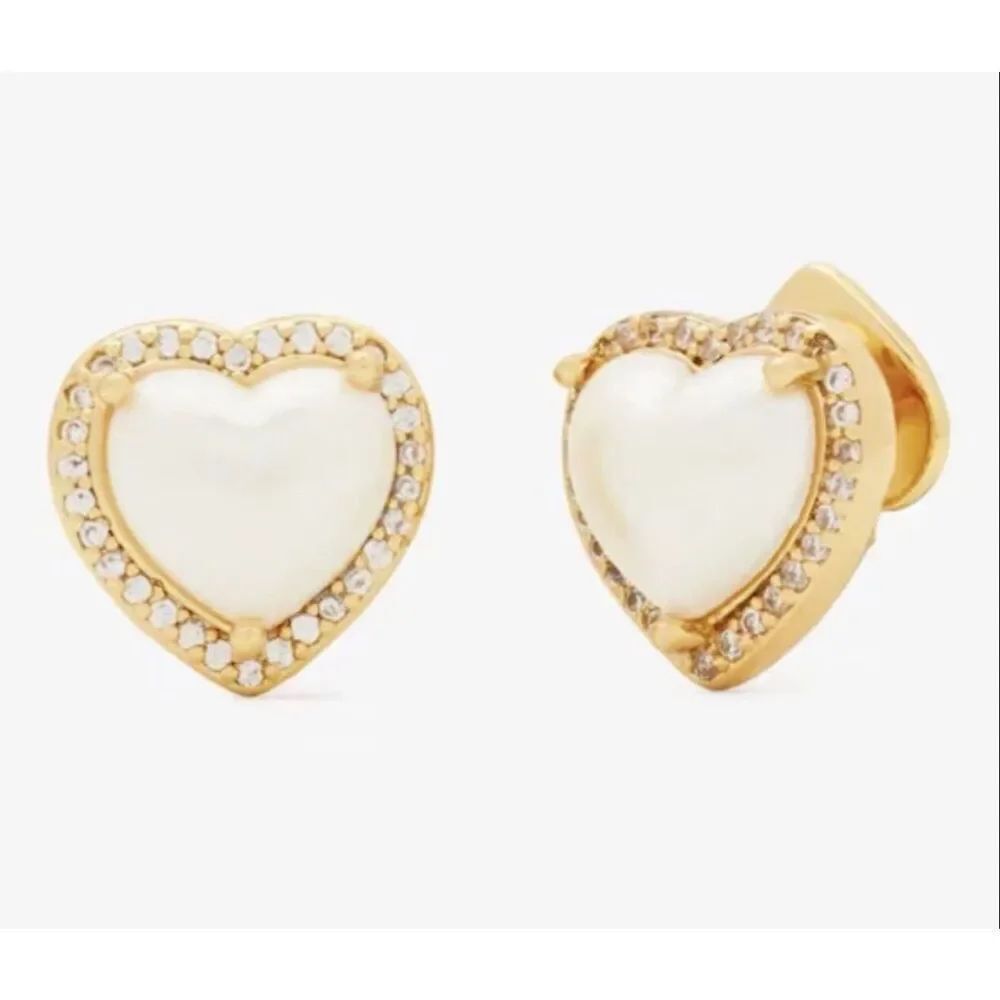 Kate Spade NEW earrings - My Love Pavé heart stud earrings